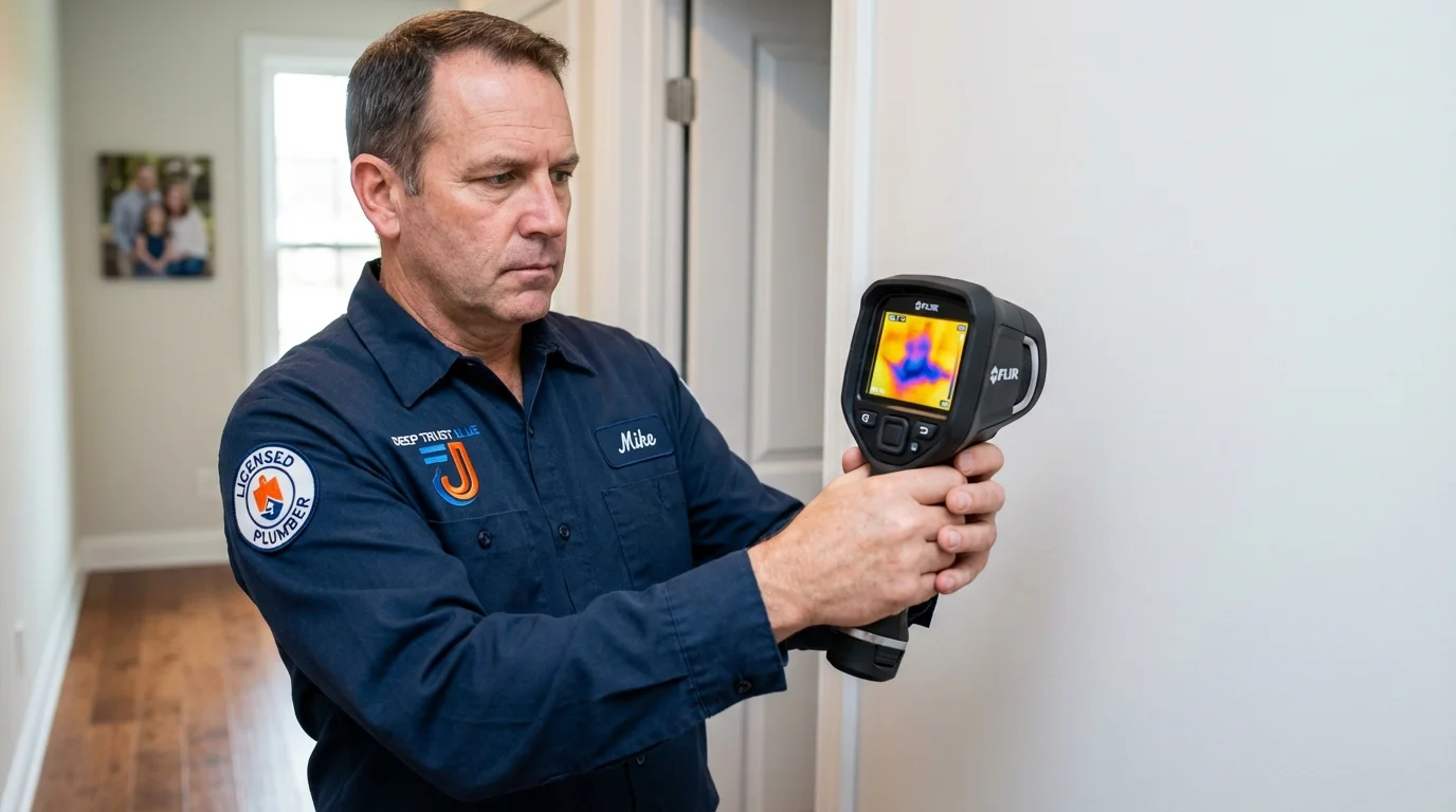 Thermal imaging leak detection by Johns Plumbing LLC in Walthall